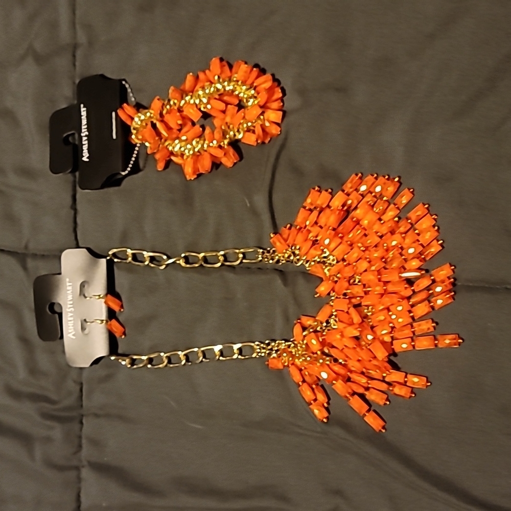 NWT Ashley Stewart Necklace, earrings and bracelet